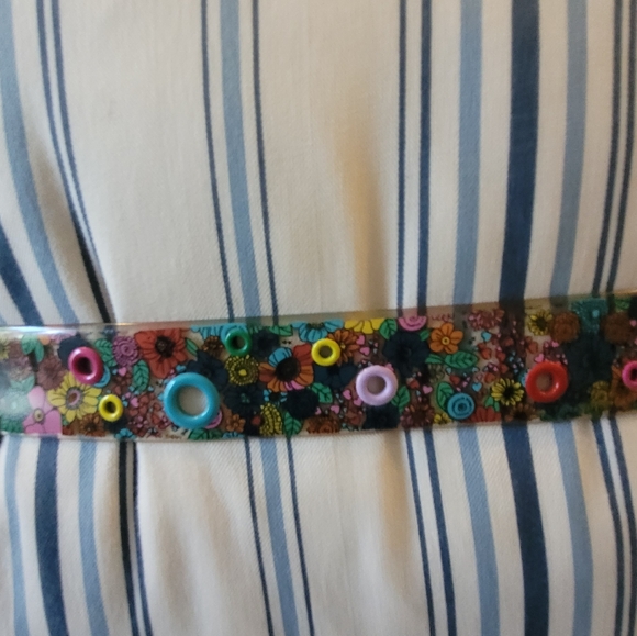 Floral Multicolor Belt - Picture 5 of 11